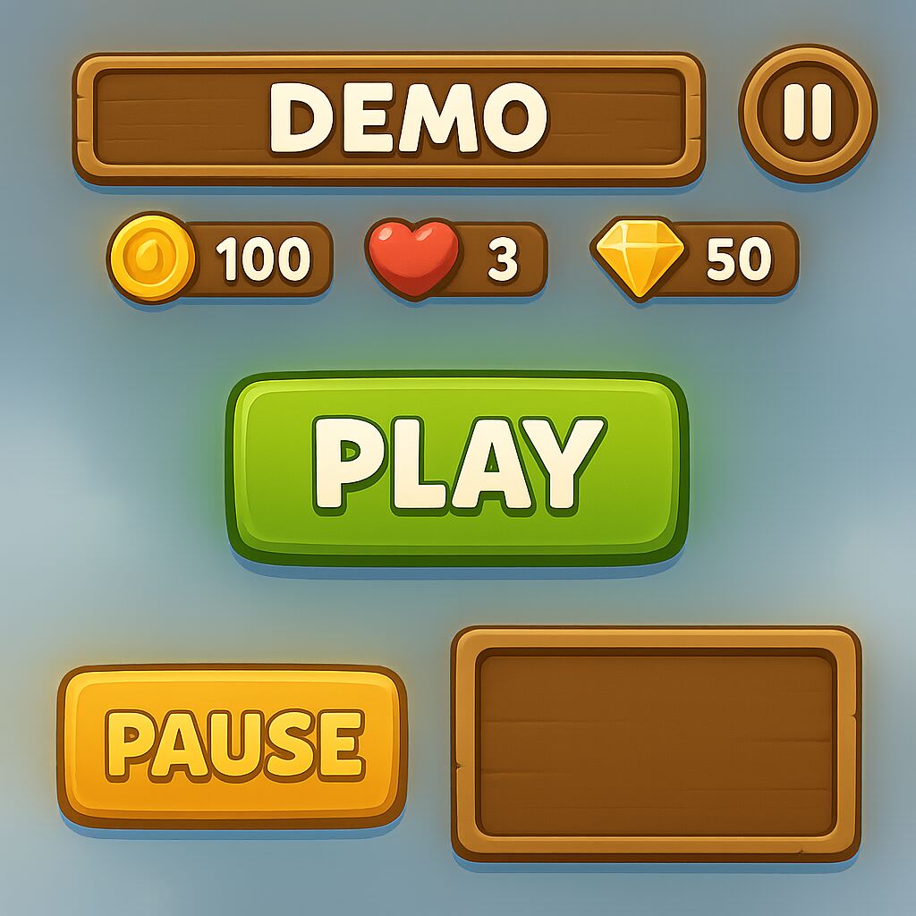 Елементи інтерфейсу демо-гри